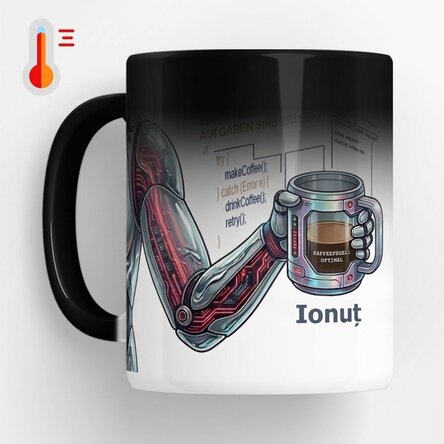 Personalisierte Zaubertasse mit Text – Programmierer
