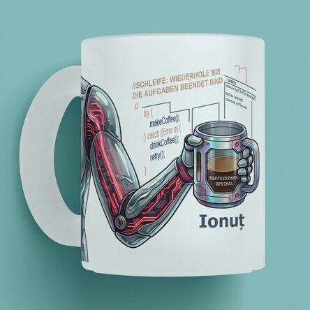 Personalisierte Tasse mit Text – Terminplaner