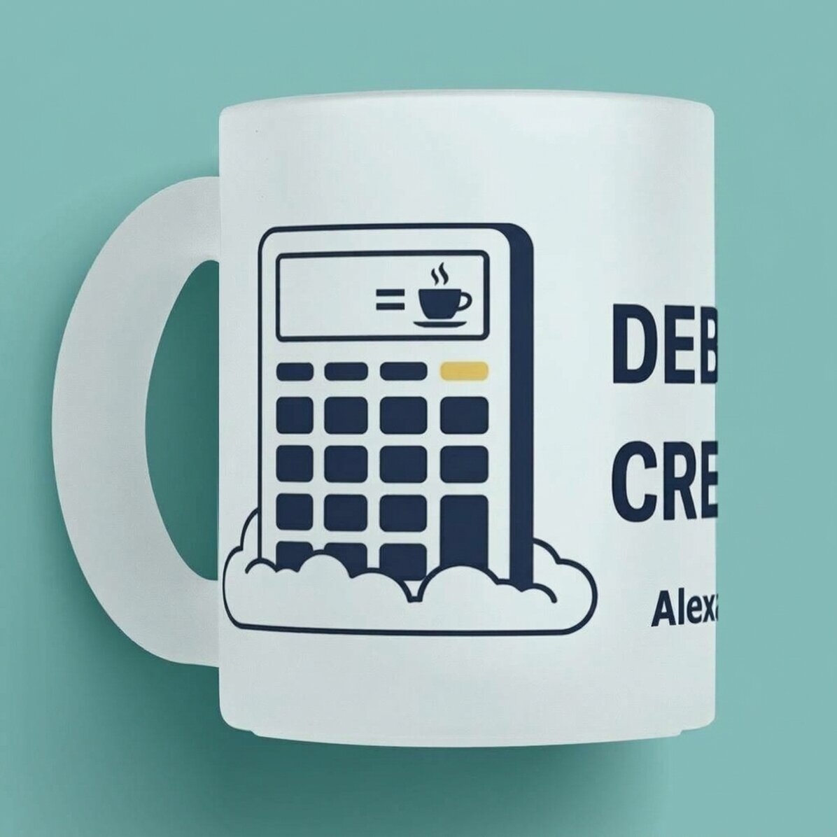 Personalisierte Tasse mit Text – Buchhaltung