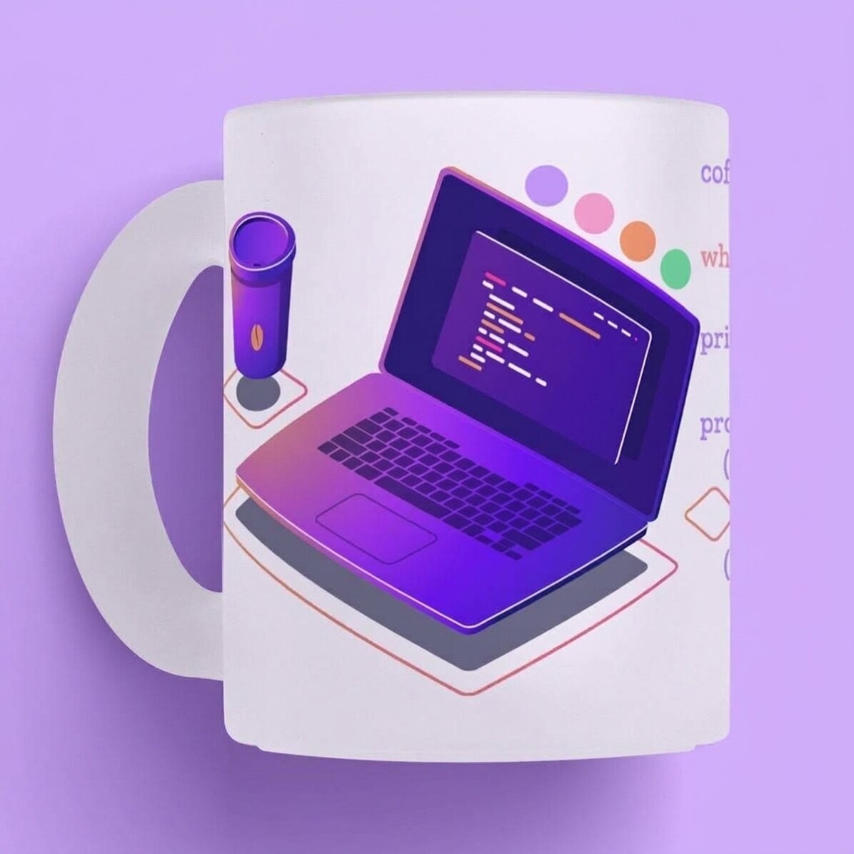 Personalisierter Becher mit Text – Programmierung