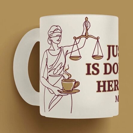 Personalisierte Tasse mit Text für Anwälte