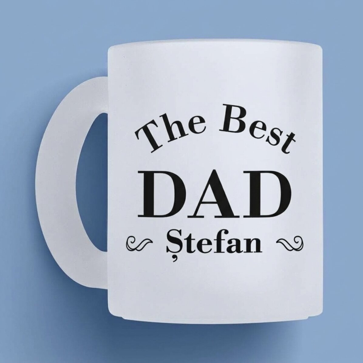 Personalisierter Glasbecher mit Aufdruck – Der beste Papa