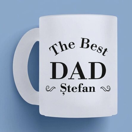 Personalisierter Glasbecher mit Aufdruck – Der beste Papa