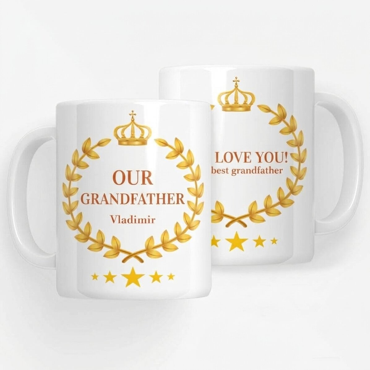 Personalisierte Tasse mit Text – Unser Großvater