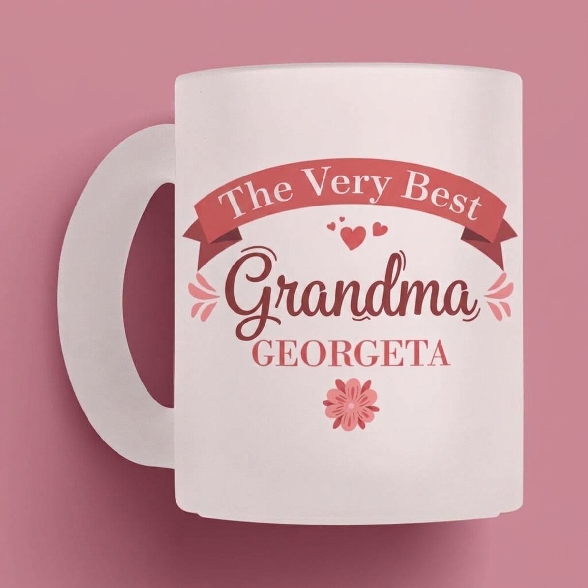 Personalisierter Glasbecher mit Aufdruck – Die beste Oma