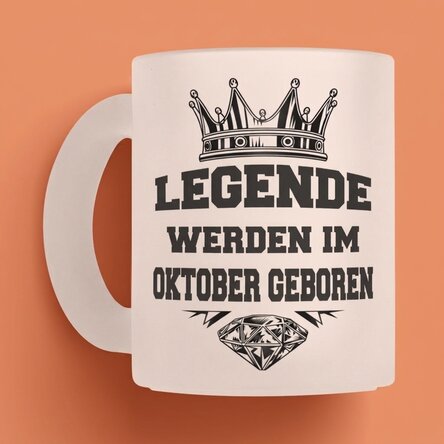 Personalisierter Becher mit Text – Legenden entstehen in...