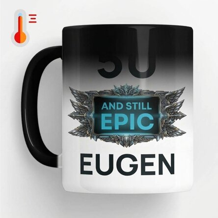 Personalisierte Thermobecher mit Text zum Geburtstag – Inca Epic