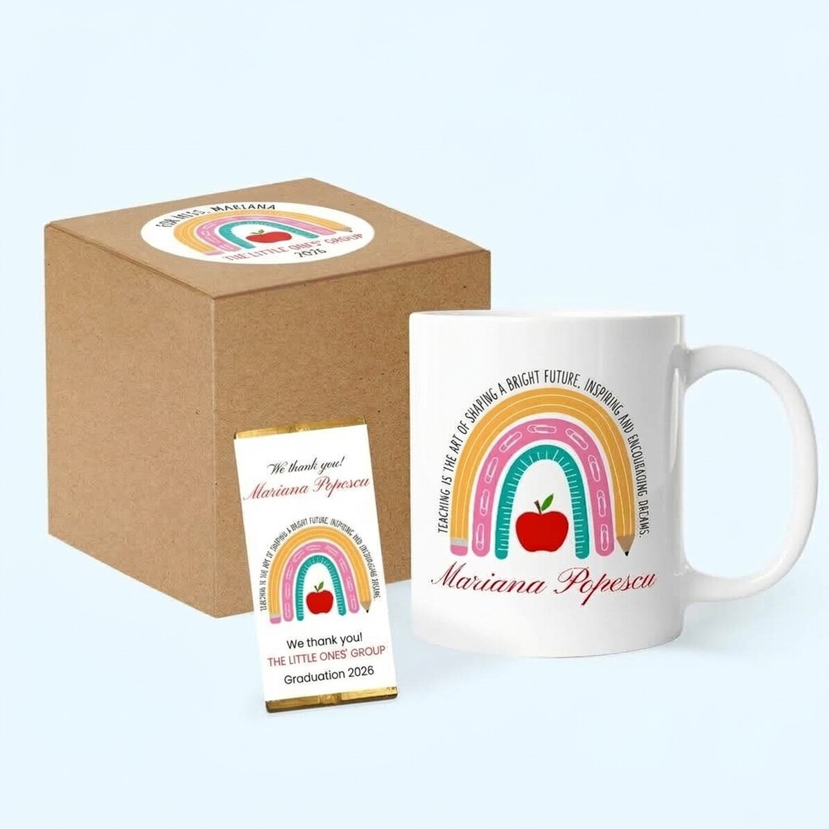 Personalisiertes Geschenkset für Erzieherinnen/Lehrerinnen