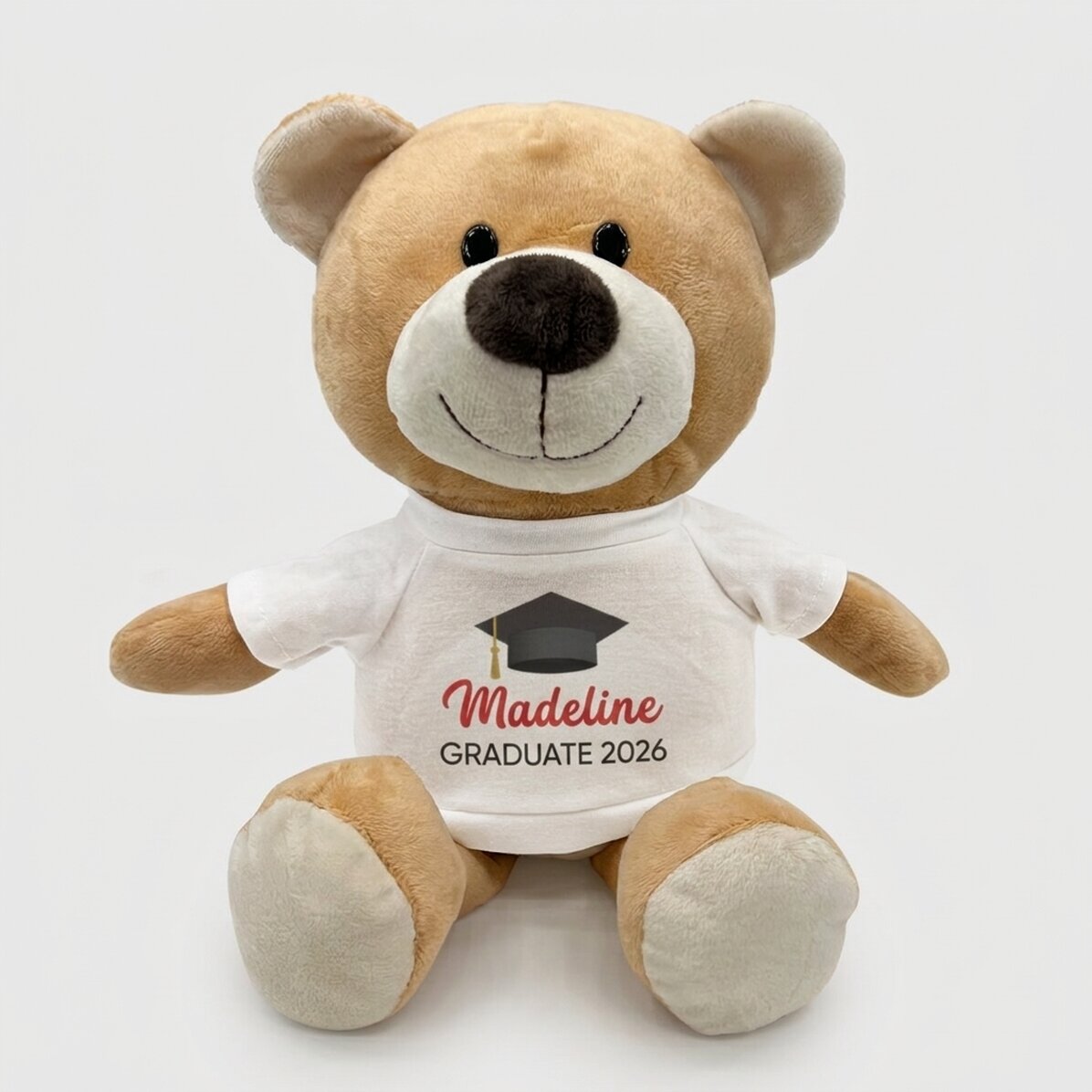 Plus personalisiertes Teddybärchen mit Text – Schulabschluss
