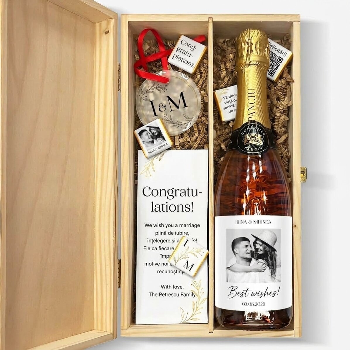 Personalisiertes Hochzeitsgeschenkset
