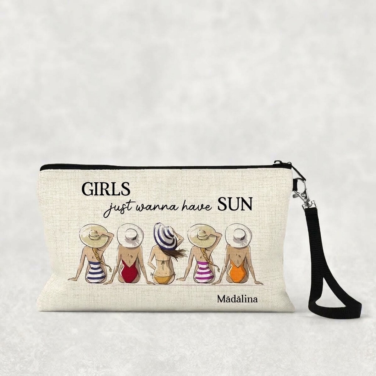 Individuell gestaltetes Make-up-Set mit Schriftzug – Summer Girls