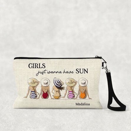 Individuell gestaltetes Make-up-Set mit Schriftzug – Summer Girls