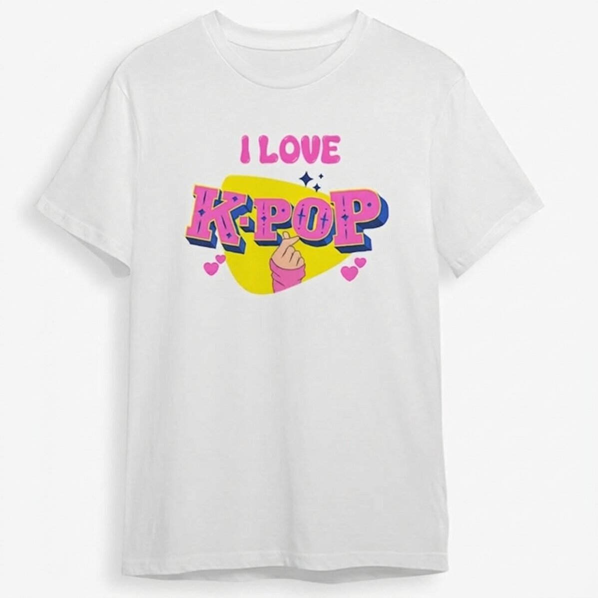 Personalisiertes Baumwoll-T-Shirt für Kinder mit Aufdruck – Kpop