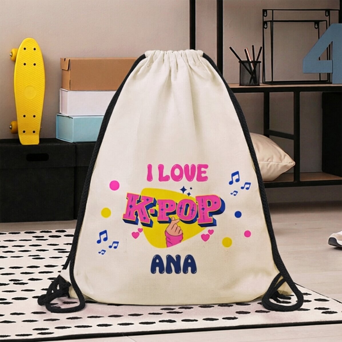 Personalisierter Rucksack mit Aufdruck – Kpop