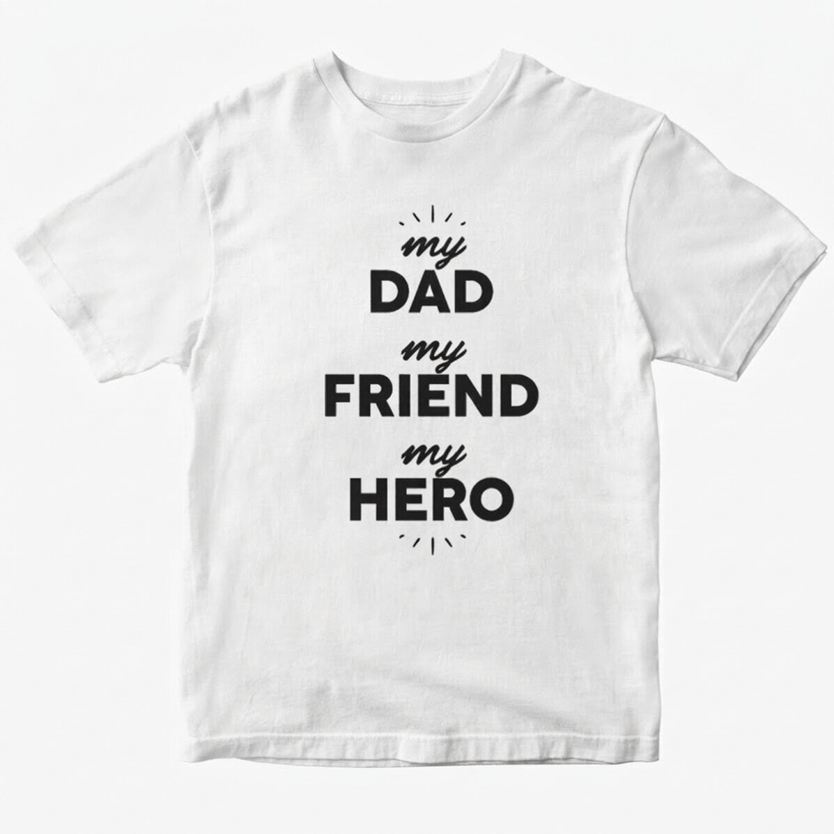 Personalisiertes Baumwoll-T-Shirt mit Aufdruck – My person