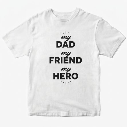 Personalisiertes Baumwoll-T-Shirt mit Aufdruck – My person