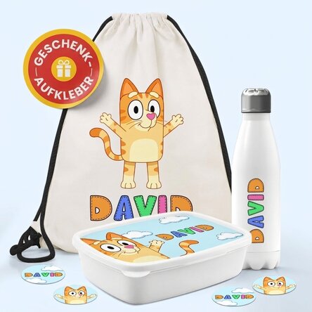 Individuell gestaltetes Set für den Kindergarten oder die Schule – Figuren aus Zeichentrickfilmen