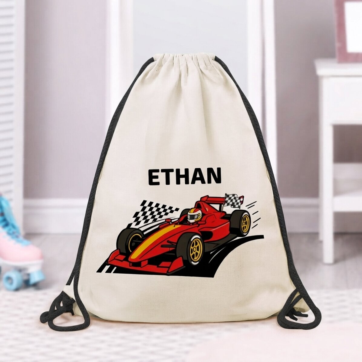 Rucksack mit Namensaufdruck – Auto