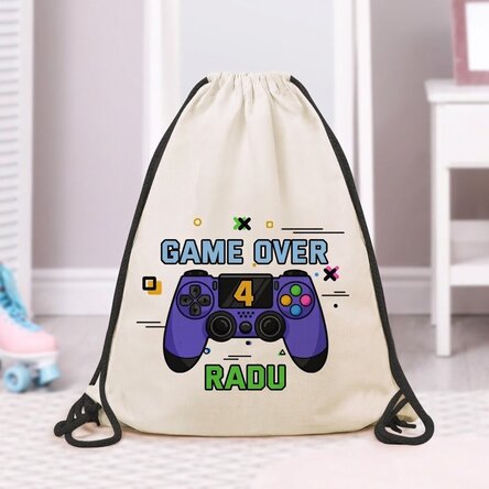 Personalisierter Rucksack mit Aufdruck – Game over