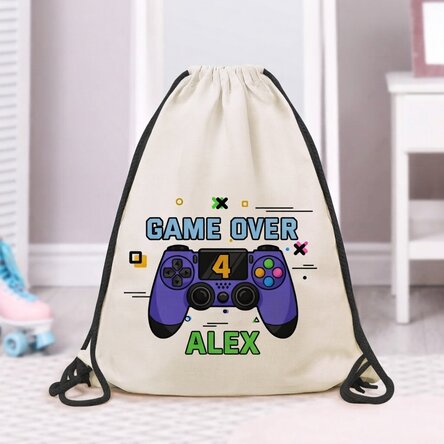 Personalisierter Rucksack mit Aufdruck – Game over