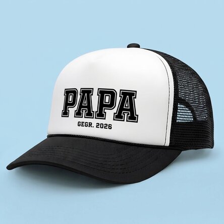 Personalisierte Kappe mit Schriftzug – Dad / Mom