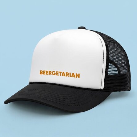 Personalisierte Kappe mit Aufdruck – Beergetarian