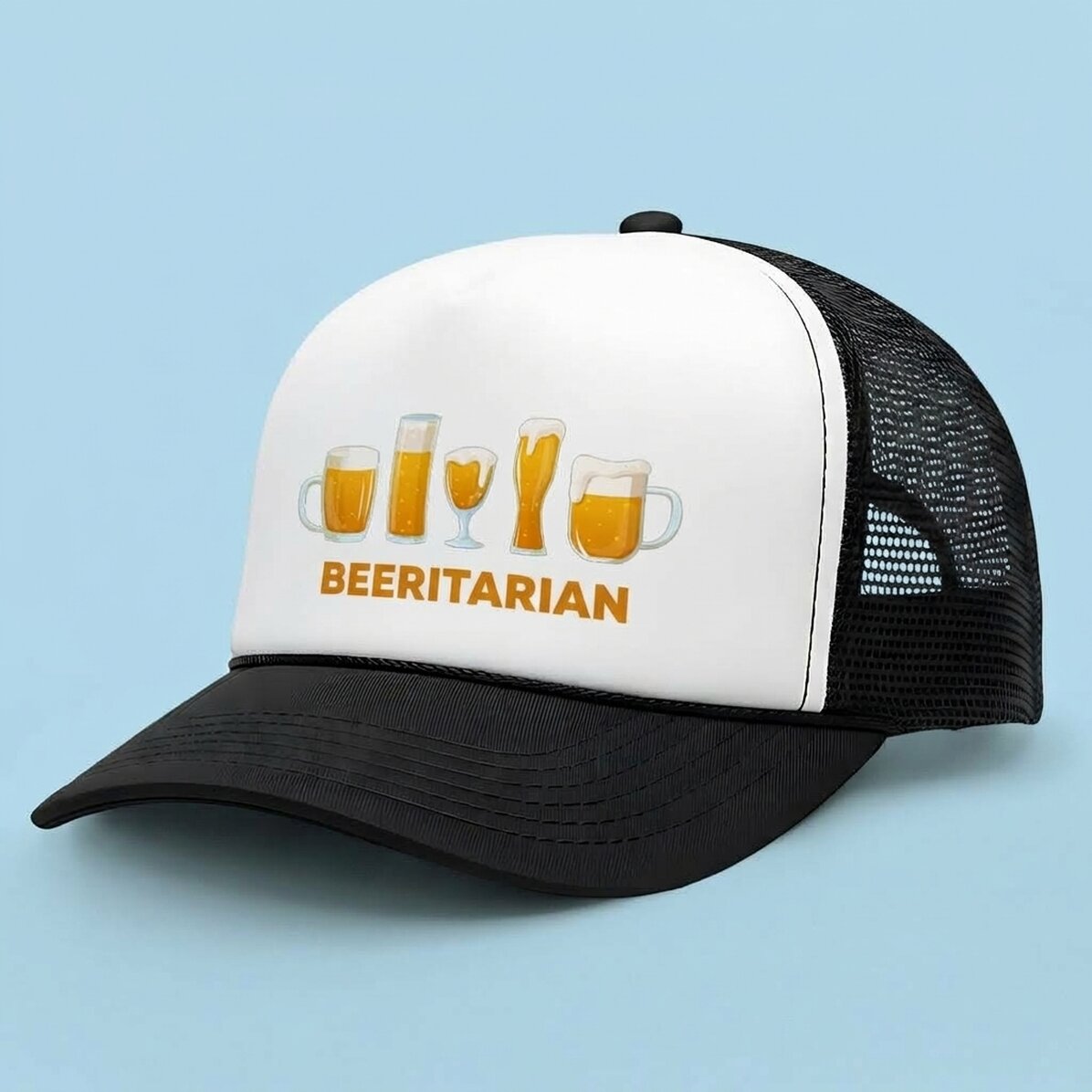 Personalisierte Kappe mit Aufdruck – Beergetarian