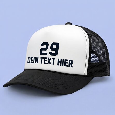Personalisierte Kappe mit Nummer und Namen
