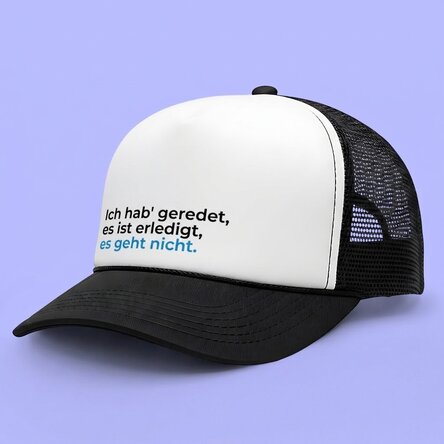 Personalisierte Kappe mit Aufdruck – Lustig