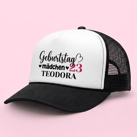 Personalisierte Kappe mit Aufdruck – Birthday Girl