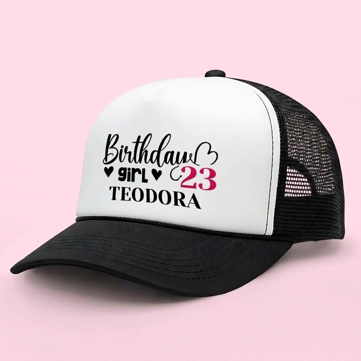 Personalisierte Kappe mit Aufdruck – Birthday Girl