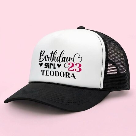 Personalisierte Kappe mit Aufdruck – Birthday Girl