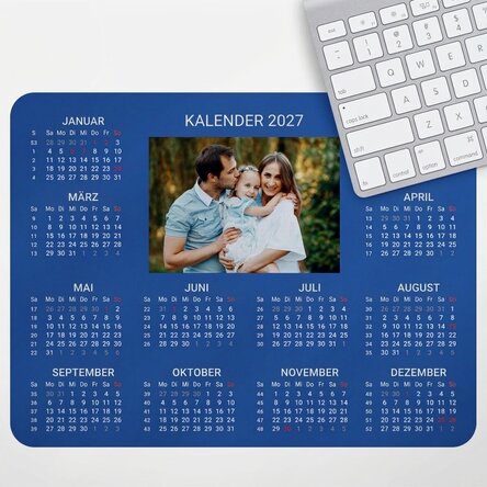 Individuell gestaltetes XL-Mauspad mit einem Foto – Kalender