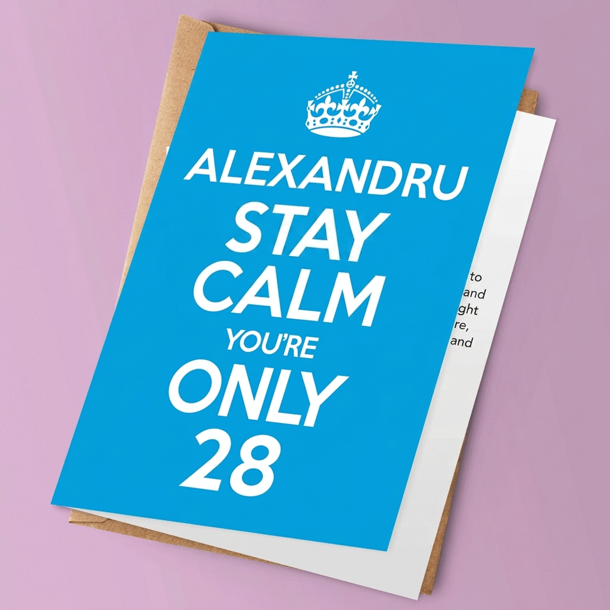 Personalisierte Grußkarte – KEEP CALM