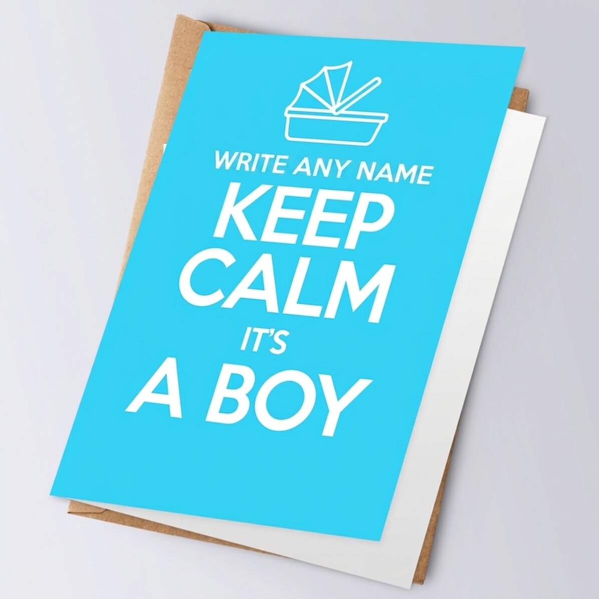 Personalisierte Grußkarte – KEEP CALM IT