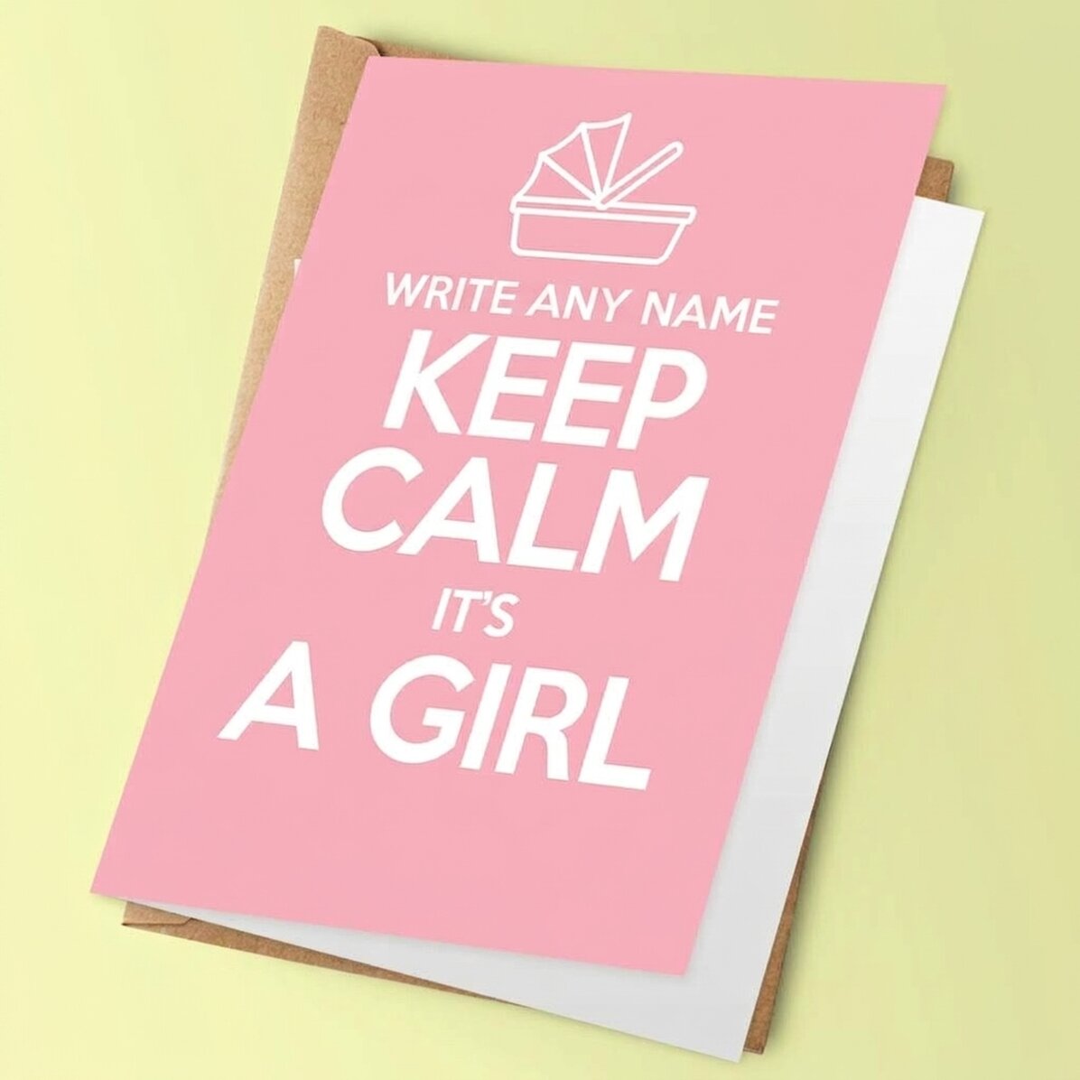 Personalisierte Grußkarte – KEEP CALM IT
