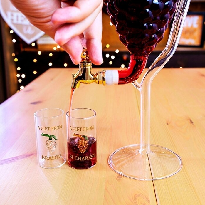 Tuica-Glas-Set mit 2 Gläsern