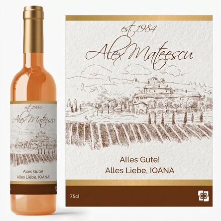 Personalisierter Wein – Premium-Jahrgang