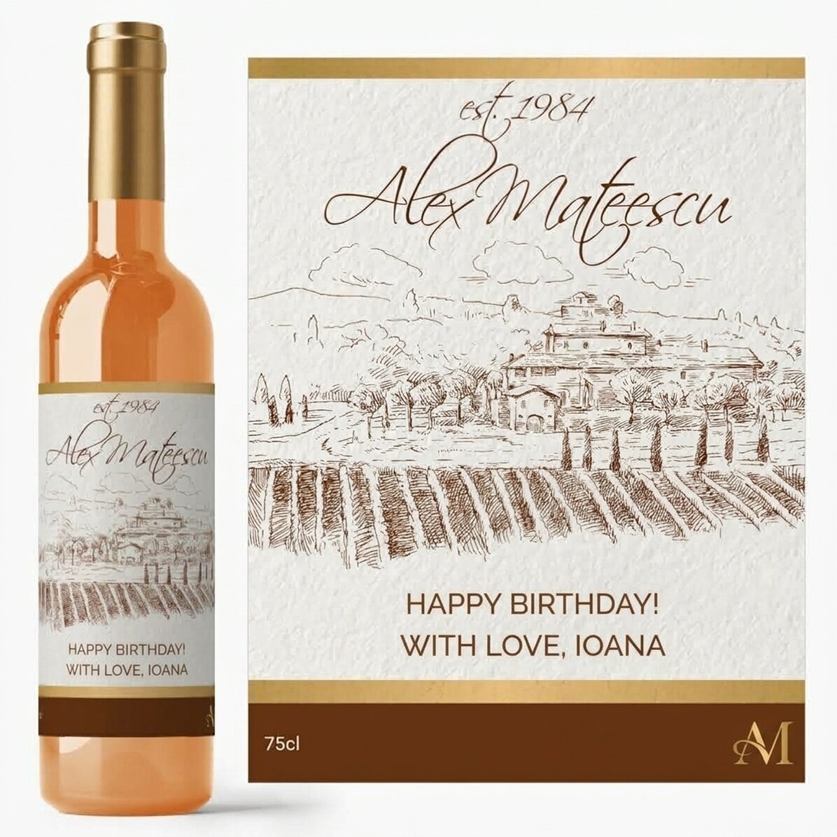 Personalisierter Wein – Premium-Jahrgang