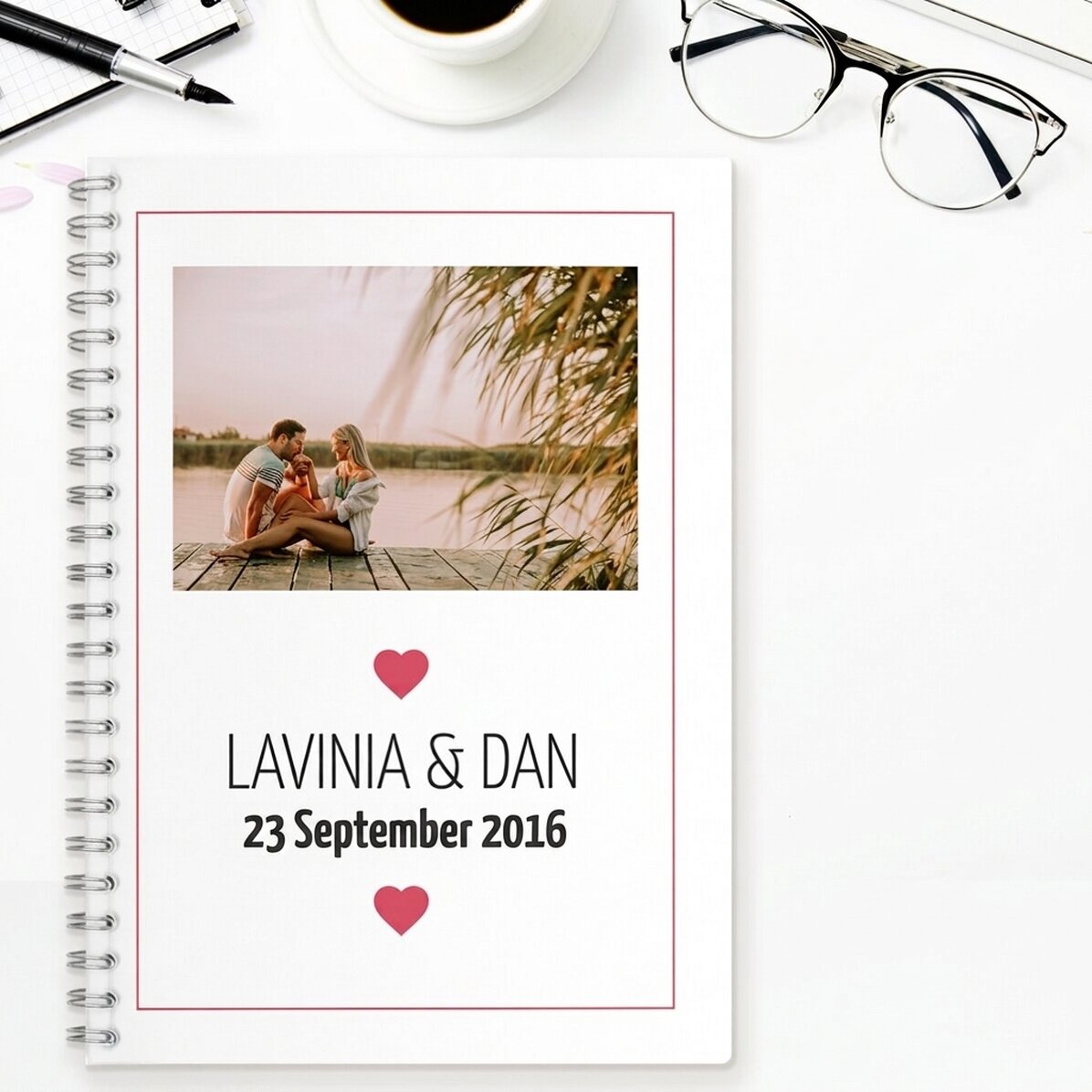 Personalisiertes Notizbuch – Love Story