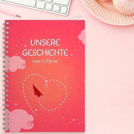 Personalisiertes Notizbuch – Unsere Geschichte