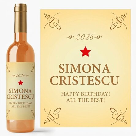 Personalisierter Wein – Classic Birthday