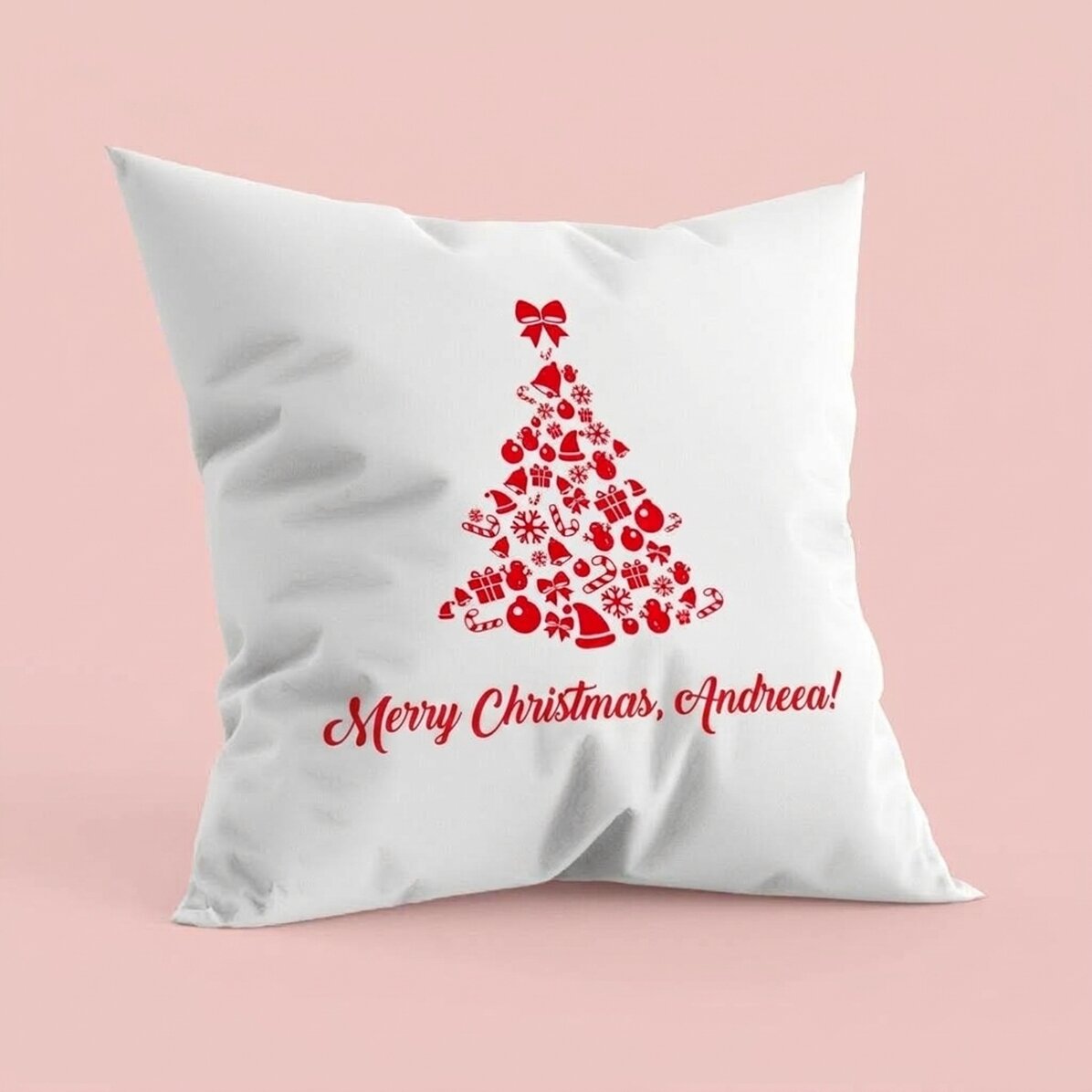 Personalisiertes Kissen – Frohe Weihnachten!