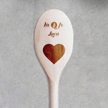 Personalisierter Holzlöffel – Mr & Mrs