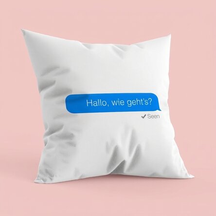 Personalisiertes Kissen – Seen