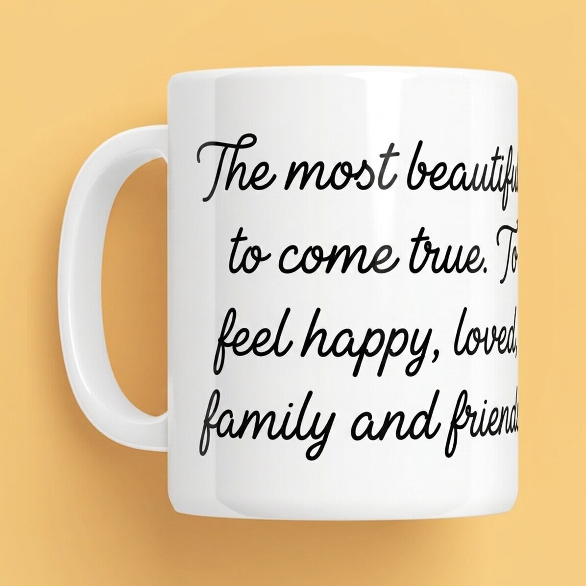 Personalisierte Tasse mit Text
