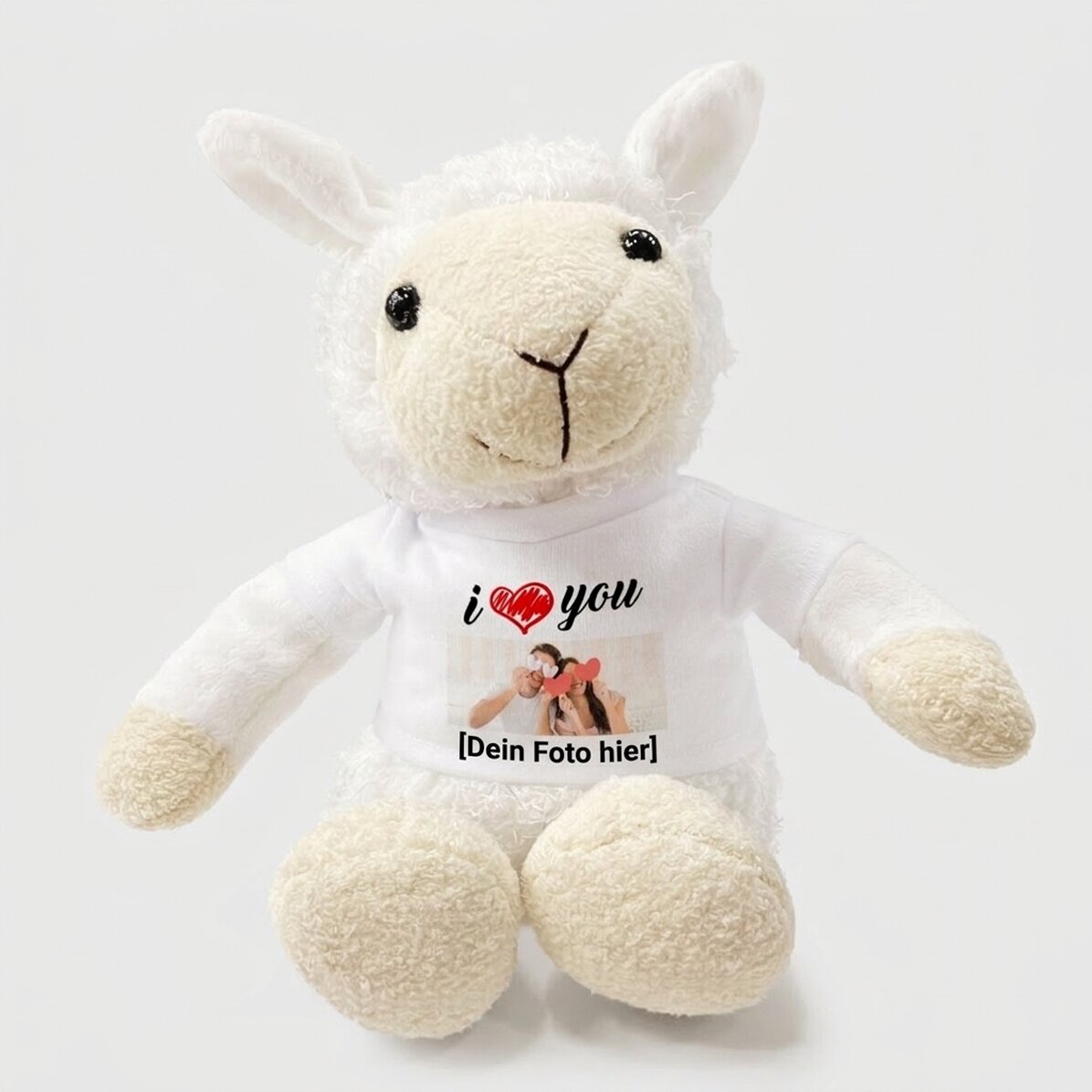 Personalisiertes Schaf mit Foto – I love you