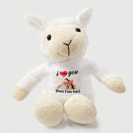 Personalisiertes Schaf mit Foto – I love you