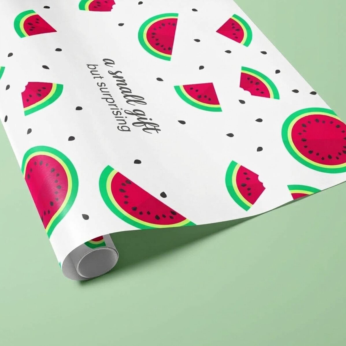 Individuell gestaltetes Geschenkpapier – Melonen