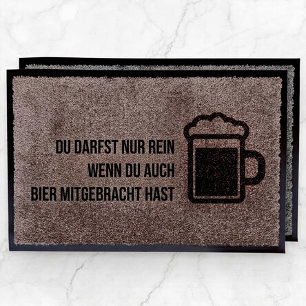 Individuell gestaltete Eingangsmatte für den Innenbereich – Bier